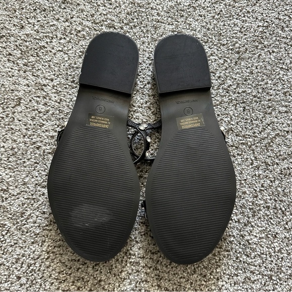 STEVE MADDEN 8 Black Stud Crystal Pearl Zaidy Sandals R $89 - Picture 7 of 8